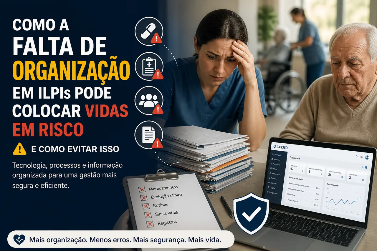 Ilustração do artigo sobre organização e segurança em ILPI